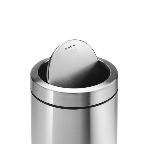 Basurero de Acero Inoxidable tapa vaiven 55 litros